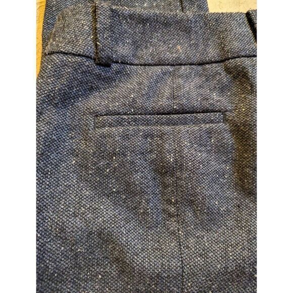 Ann Taylor LOFT Women's Blue Marisa Cut Tweed Lined Tapered Heavy Trouser Size 2 - Picture 5 of 10